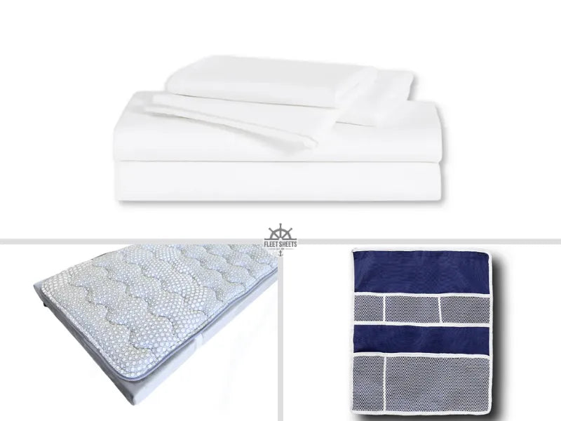 Basic Comfort Care Package – Navy rack bedding bundle for Sailors, Marines, and Coast Guard
