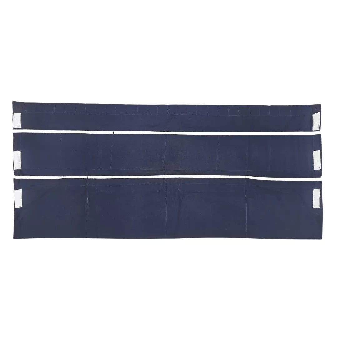 Ship Rack Curtain Liner for Navy & Coast Guard in dark blue with pockets and velcro closure tabs