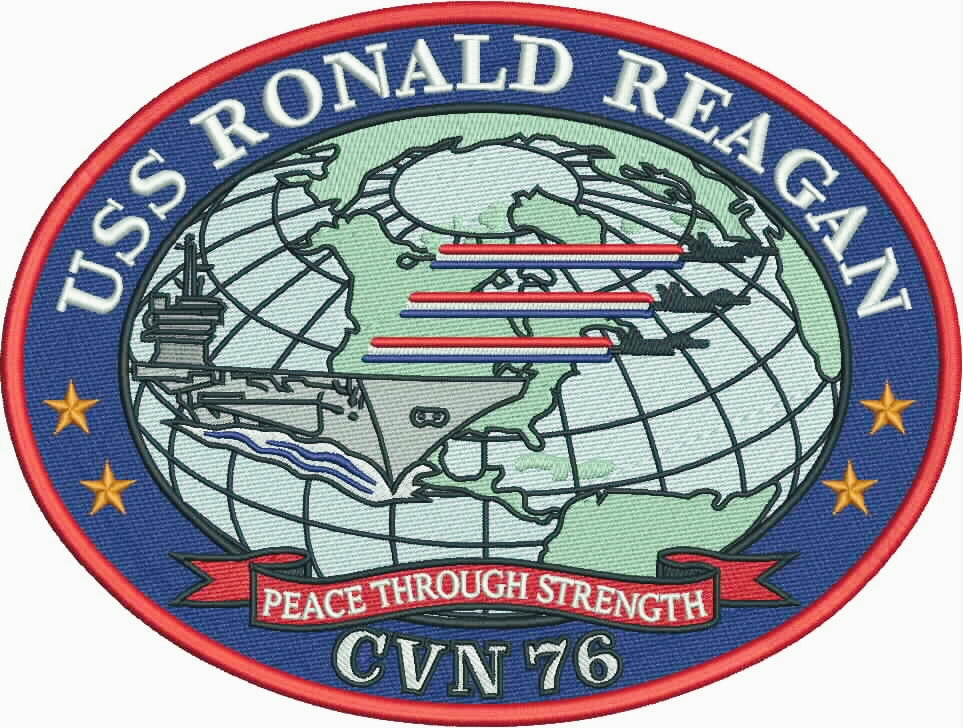 USS Ronald Reagan Logo Patch | Fleet Sheets