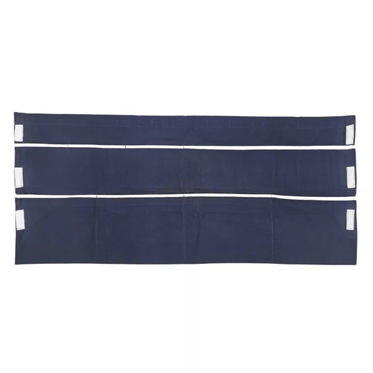 Ship Rack Curtain Liner for Navy & Coast Guard in dark blue with pockets and velcro closure tabs 